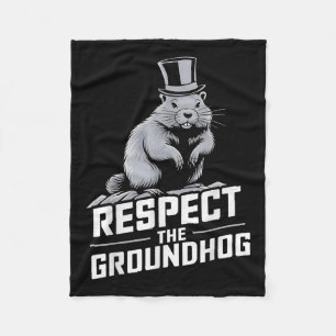 Respektiere den Groundhog Ground Hog Day _2 Fleecedecke