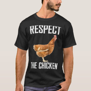 Respektiere den Hühnerfarm-Tier für Chicken Raglan T-Shirt