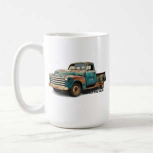 Respektiere den Oldtimer-Pickup-Truck lustiger Vat Kaffeetasse