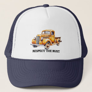 RESPEKTIERE DEN ROST Pickup Truck lustiger Ruhesta Truckerkappe