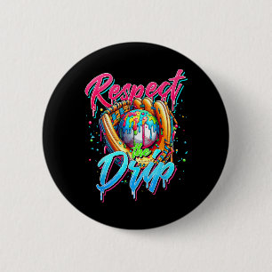 Respektiere den Tropfen Bysebyll Drip Eiscreme Trö Button