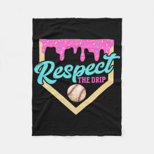 Respektiere den Tropfen Bysebyll Home Plate Eiscre Fleecedecke
