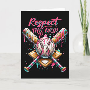 Respektiere den Tropfen Bysebyll Home Plate Eiscre Karte