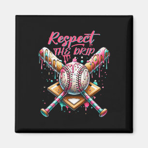 Respektiere den Tropfen Bysebyll Home Plate Eiscre Magnet