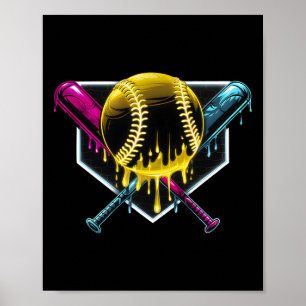 Respektiere den Tropfen Bysebyll Home Plate Eiscre Poster