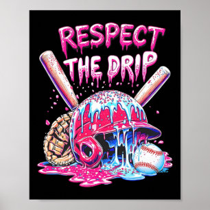 Respektiere den Tropfen Bysebyll Home Plate Eiscre Poster
