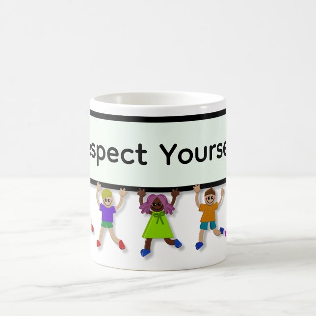 Respektiere Dich Selbst Kaffeetasse (Mittel)