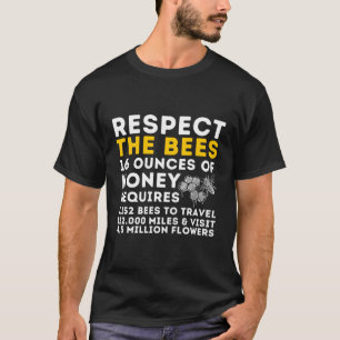 Respektieren der Bienen Bienenhalter T-Shirt