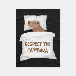 Respektieren der Capybara Offizielle Schlaf Nacht Fleecedecke