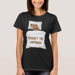 Respektieren der Capybara Offizielle Schlaf Nacht T-Shirt