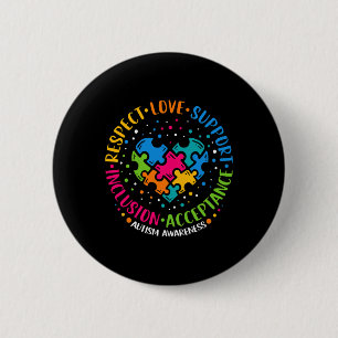 Respektieren der Liebe Unterstützung Inklusion Her Button