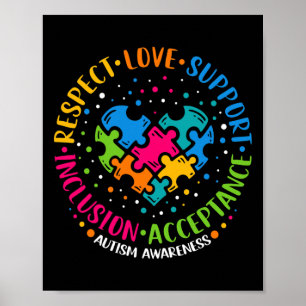 Respektieren der Liebe Unterstützung Inklusion Her Poster