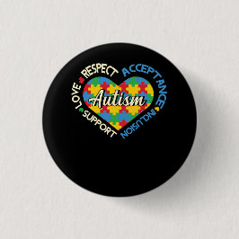 Respektieren der Unterstützung von Autismus und Li Button