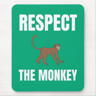 Respektieren des Affen Mousepad