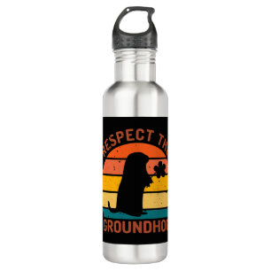 Respektieren des Bodens Edelstahlflasche