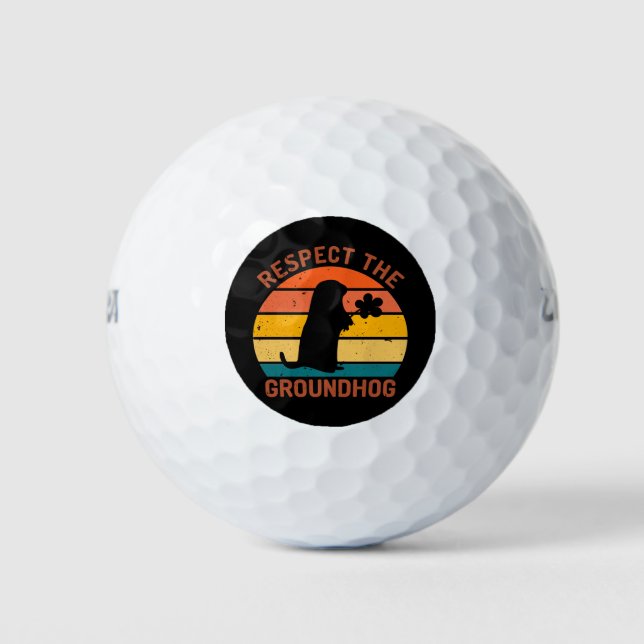 Respektieren des Bodens Golfball (Vorderseite)