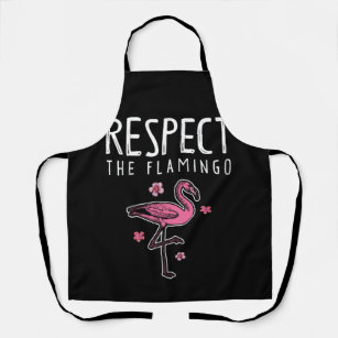 Respektieren des Flamingo-Rosa Schürze