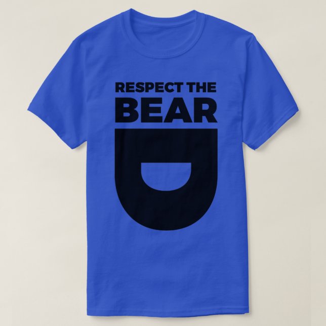 Respektieren des Shirts Bart (Design vorne)