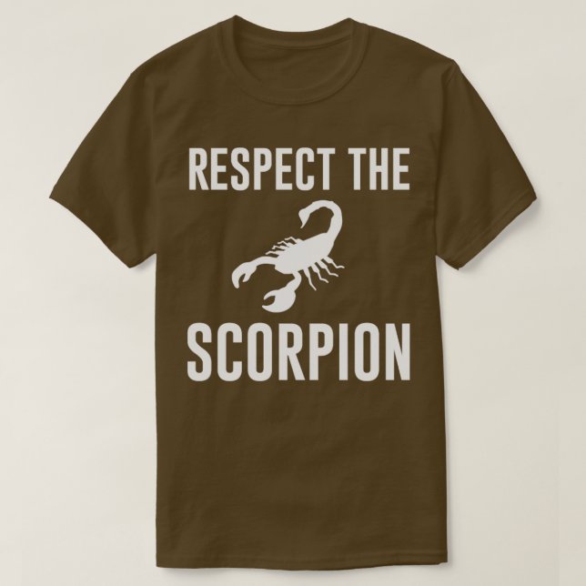 Respektieren des Skorpion T-Shirt (Design vorne)