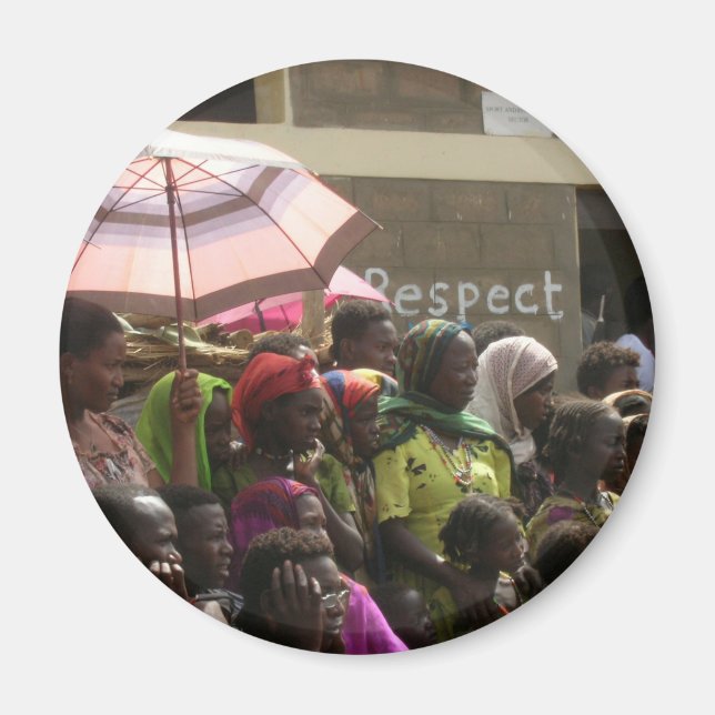 Respektieren Frauen Äthiopien Magnet (Vorne)