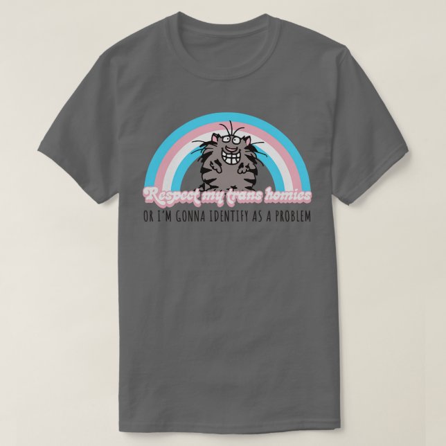 Respektieren meiner Trans Homies 3 T-Shirt (Design vorne)