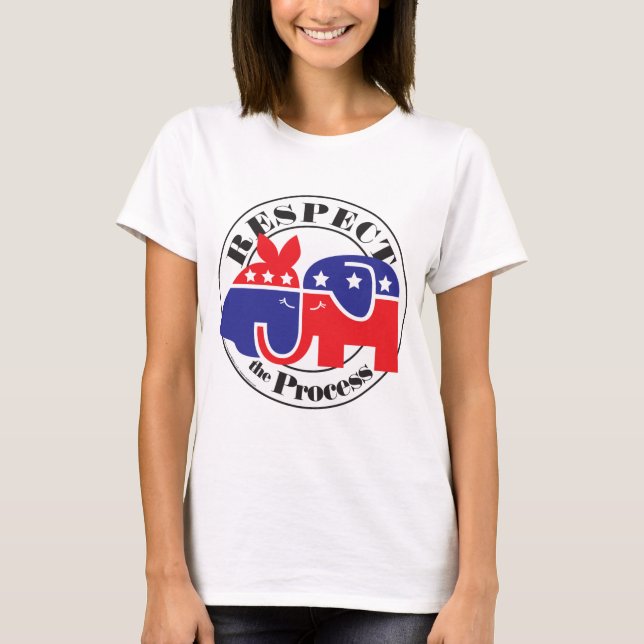 Respektieren Sie das Prozesslicht T-Shirt (Vorderseite)