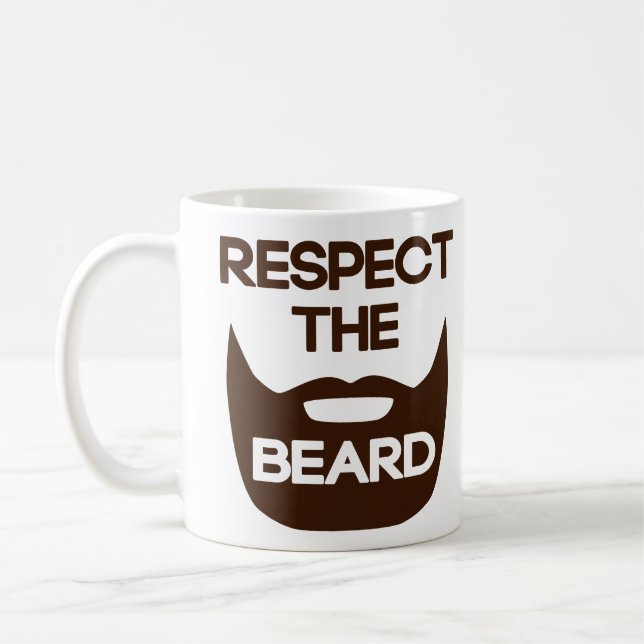 Respektieren Sie den Bart Kaffeetasse (Links)