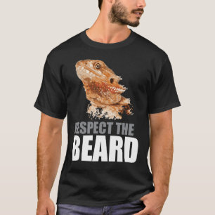 Respektieren Sie den Bart-lustigen bärtigen T-Shirt