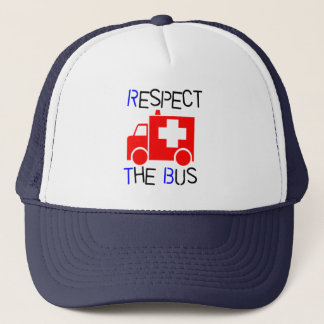 Respektieren Sie den Bus Truckerkappe