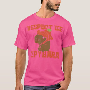 Respektieren Sie den Capybara Lover Animal Capybar T-Shirt