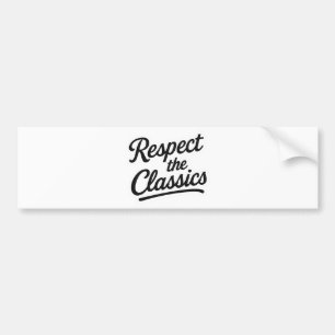 Respektieren Sie den Klassiker Car Decal Jahrgan Autoaufkleber