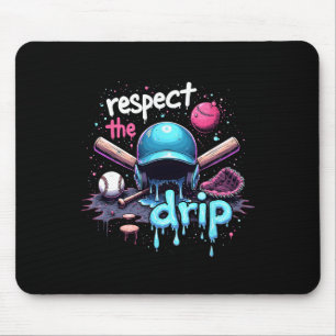 Respektieren Sie den Tropfen Baseball Swag Cool Sp Mousepad