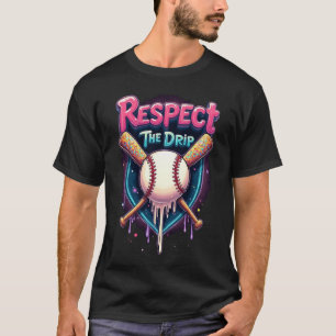 Respektieren Sie den Tropfen Funny Baseball Ice Cr T-Shirt