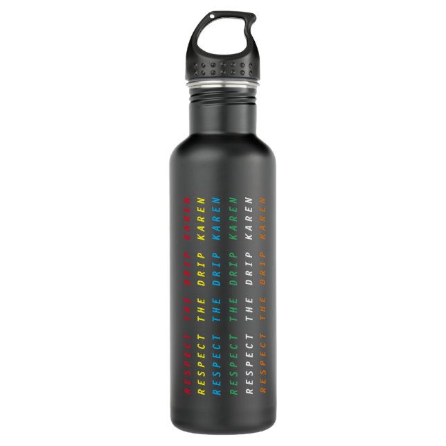Respektieren Sie den Tropfen Karen Wasserflasche Edelstahlflasche (Vorderseite)