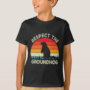 Respektieren Sie die Groundhog Day Nager Niedlich T-Shirt