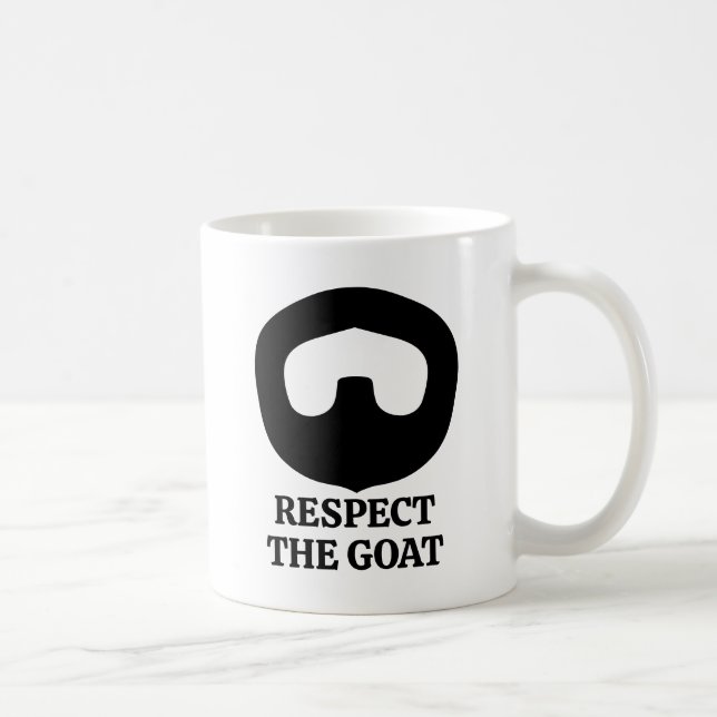 Respektieren Sie die komische Tasse von Ziegenbart (Rechts)