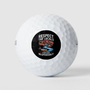 Respektieren Sie die lokalen Fische Ozean retten d Golfball