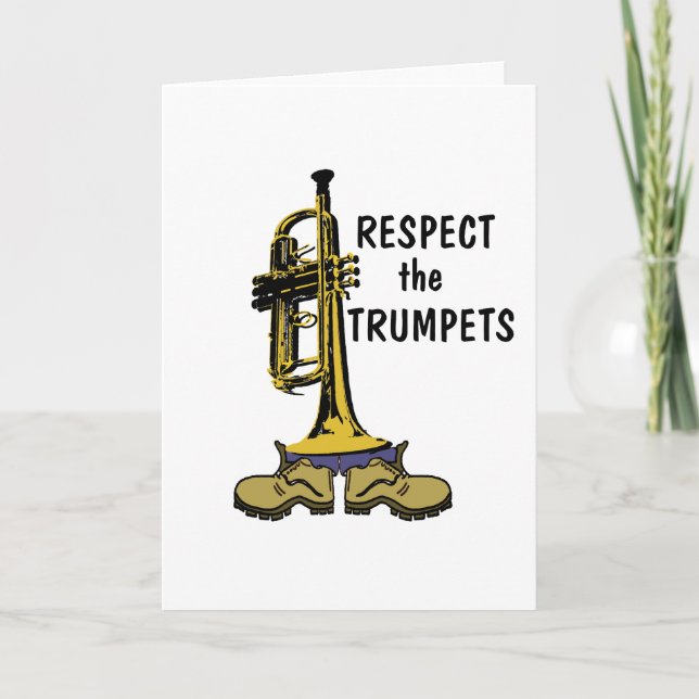 Respektieren Sie die Trompeten Karte (Vorderseite)