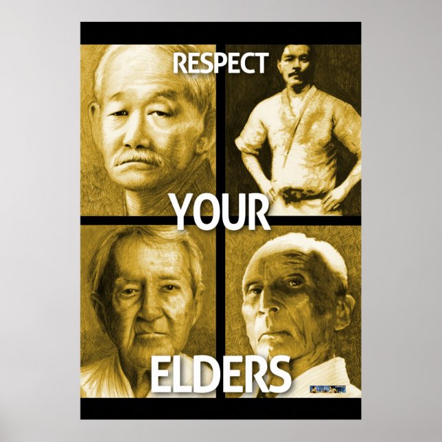 Respektieren Sie Ihre Ältesten (großes Poster) Poster (Vorne)