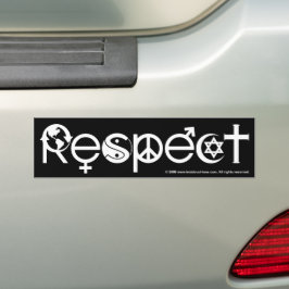 Respektieren Sie Mutter Erde - Recycle retten den  Autoaufkleber