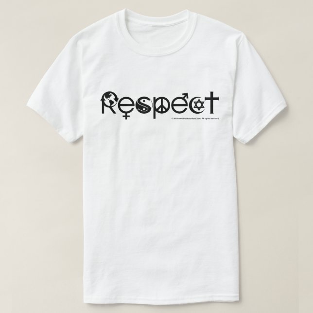 Respektieren Sie Mutter Erde - Recycle retten den  T-Shirt (Design vorne)
