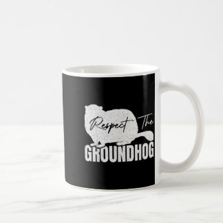 Respektiert das Waldmurmeltier Groundhog-Tier Kaffeetasse