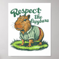 Respektiert die Capybara - Lustiges Foto Nagetier