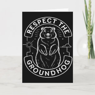 Respektiert die Groundhog Kids Männer Frauen Groun Karte