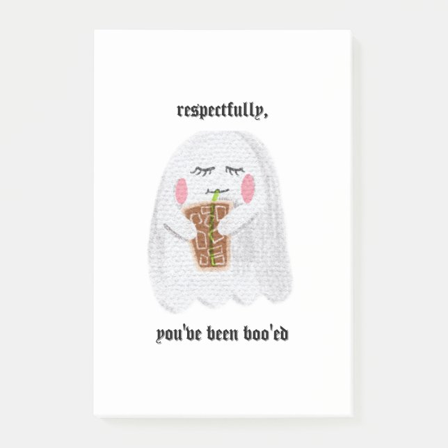 Respektiert, du wurdest von Boo's Sticky Notes Post-it Klebezettel (Vorderseite)