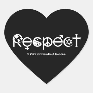 Respektiert Mutter Erde - Recycelt Rettet den Plan Herz-Aufkleber