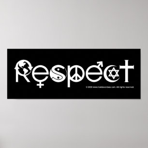 Respektiert Mutter Erde - Recycelt Rettet den Plan Poster