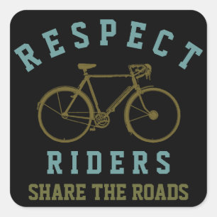 Respektsfahrer Quadratischer Aufkleber