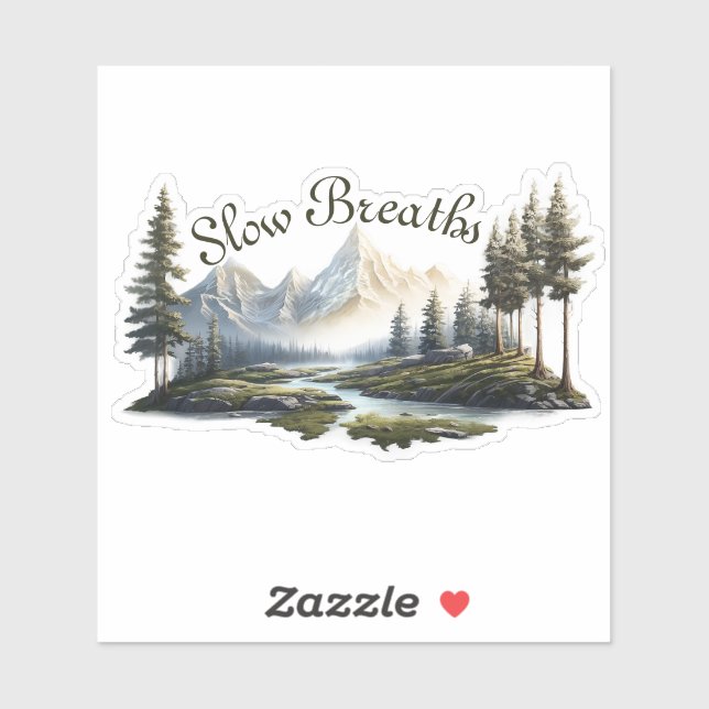 Respirations Lentes Stick Relax & Unwind Sticker (Feuille)