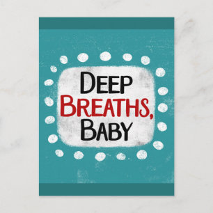 Respirations profondes, Carte postale pour bébé